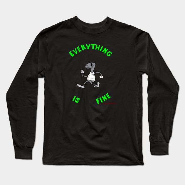 ERASERHEAD Everything is Fine Long Sleeve T-Shirt by TristanYonce